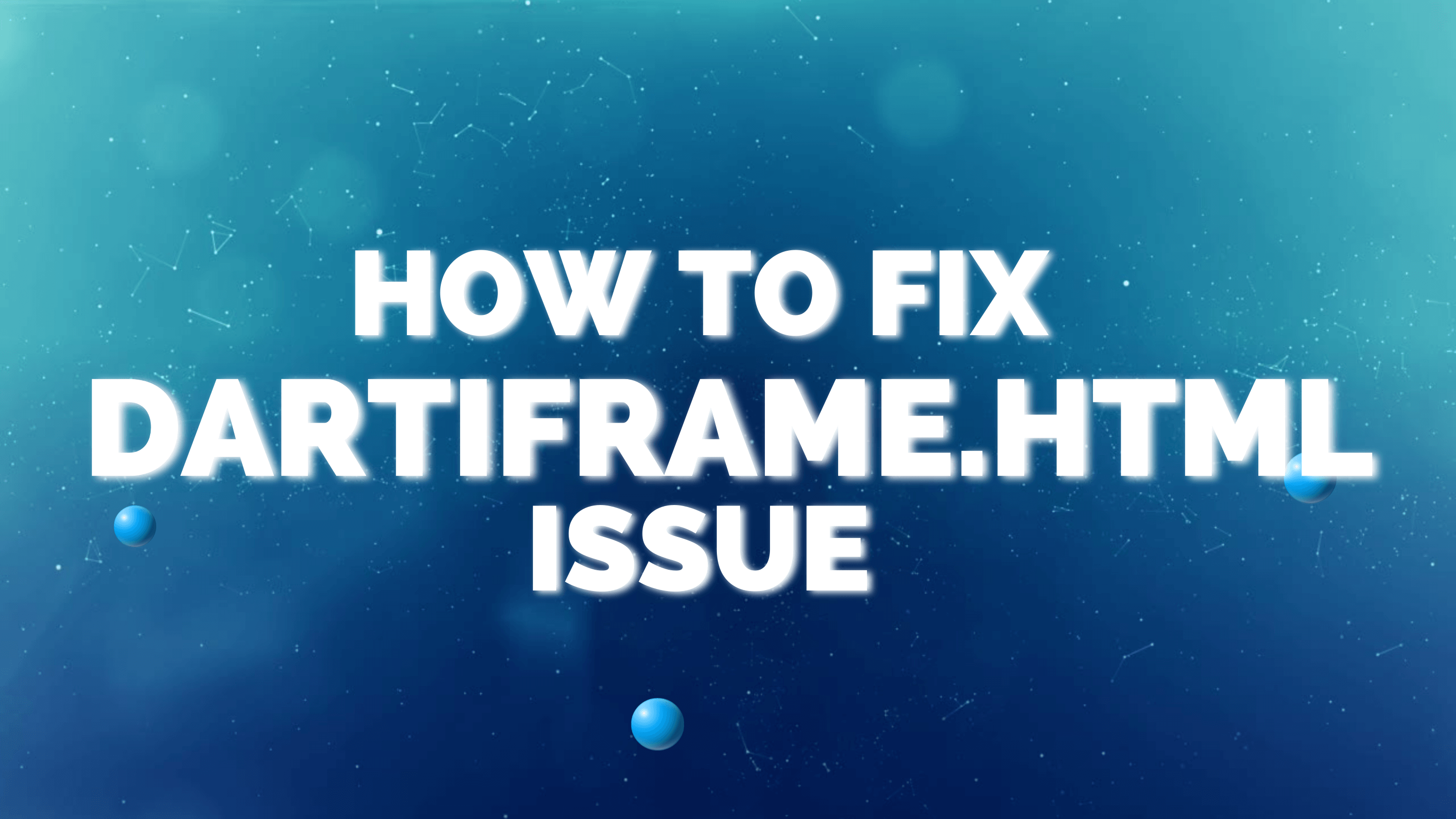 DARTIframe.html what it is and How to fix it